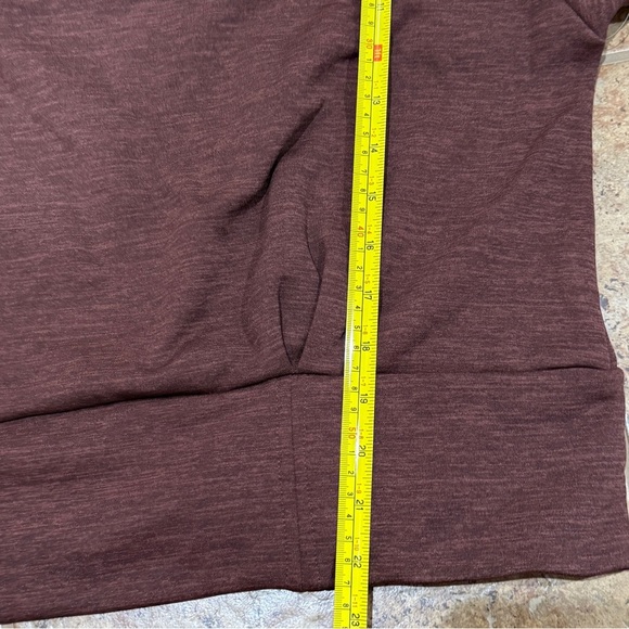 New Athleta Altitude Polartec Half Zip Sweatshirt Womens XL Mahogany Brown Fall - Picture 4 of 14